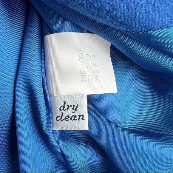 Pendleton vintage jacket - 100% wool made in the USA - blue and black - size 12 - Picture 10 of 13